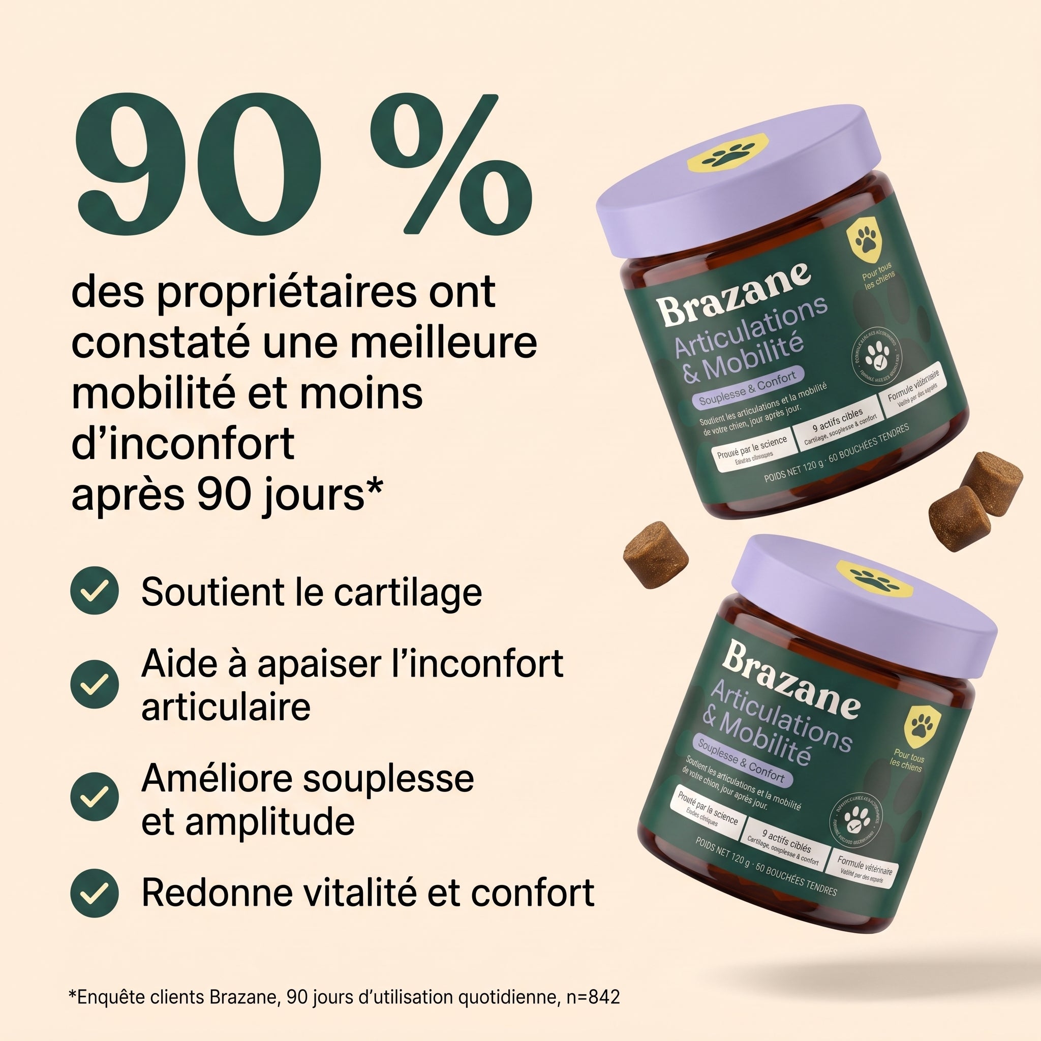 90 % de mobilité améliorée